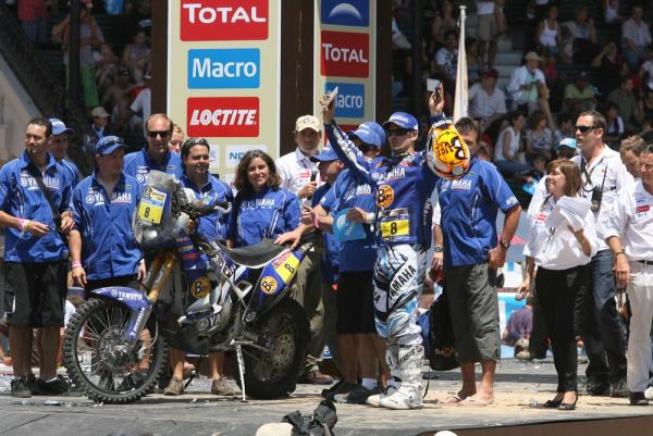 Jordi Viladoms à l'arrivée du Dakar en 2011